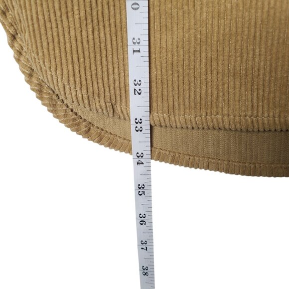 ZARA TRF Corduroy Long Line Patch Pocket Oversized Shacket Shirt Jacket Size XS - Picture 9 of 12